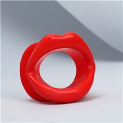 Тренажёр для мышц лица «Губки», 7.3×7.5 см, красный