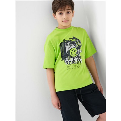 Комплект трикотажный для мальчиков: фуфайка (футболка), шорты