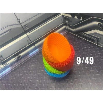 Набор ярких силиконовых формочек для кексов #23103449