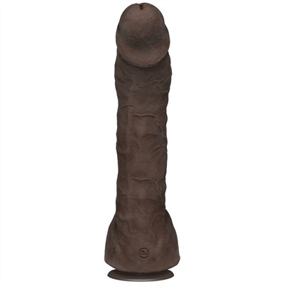 Коричневый фаллоимитатор-гигант Prince Yahshua ULTRASKYN 10.5” Cock with Removable Vac-U-Lock Suction Cup - 27,4 см.