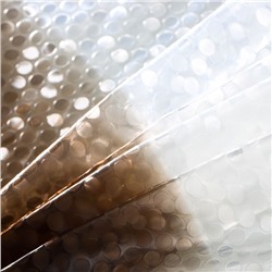 Штора для ванной Доляна «Диско 3D», 180×180 см, EVA, коричневый