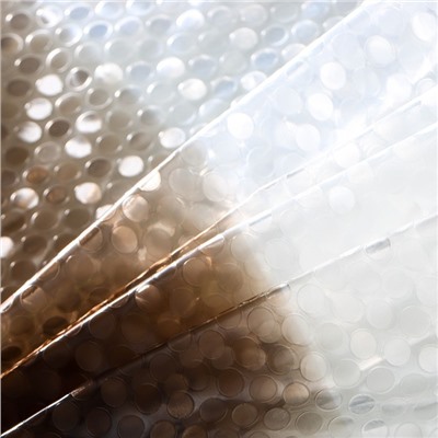 Штора для ванной Доляна «Диско 3D», 180×180 см, EVA, коричневый