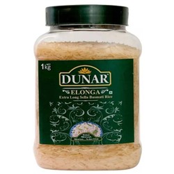 Dunar Elonga Sella Basmati Rice pot / Рис Басмати Элонга Селла банка 1 кг