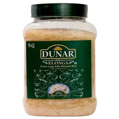 Dunar Elonga Sella Basmati Rice pot / Рис Басмати Элонга Селла банка 1 кг