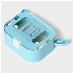 Мыльница «Барашек», пластик, 15.5×10.5×4 см, голубая