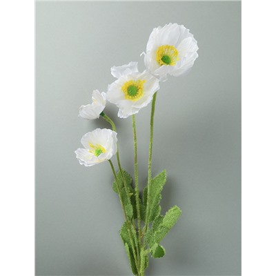 Цветок искусственный БЕЛЫЙ 60 см / ZHQ-11 /уп 10/200/ 4 цветка