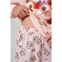 Пижама с брюками Кулирка с рибаной длинный рукав НАТАЛИ, 1244130