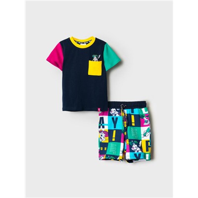 Комплект трикотажный для мальчиков: фуфайка (футболка), шорты