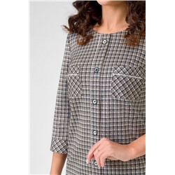 Платье АДРИАНА (Песочная клетка)