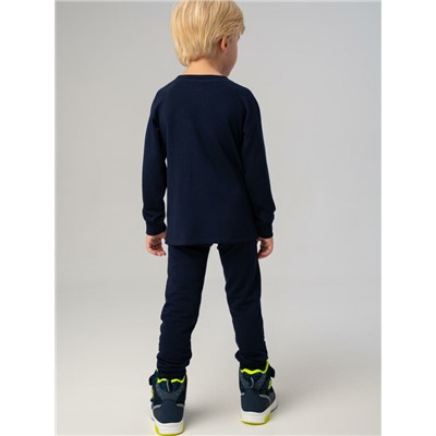 Термокомплект трикот. для мальчиков: фуфайка (футболка) с длин. рук, брюки