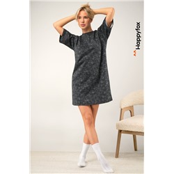 Женское платье-футболка оверсайз Happyfox