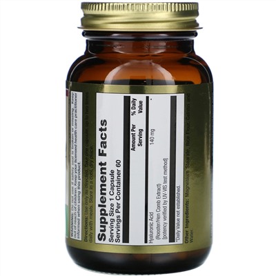 LifeTime Vitamins, Натуральная гиалуроновая кислота, 140 мг, 60 капсул