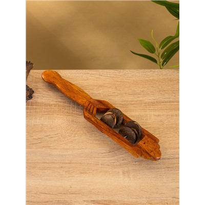 Сувенирный музыкальный инструмент «Тамбурин», 27×5×4 см, махагон