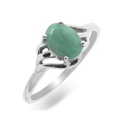 Кольцо из серебра изумруд, Ольга
