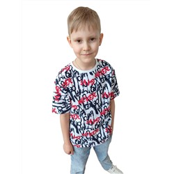 Футболка детская 33064 кулирка буквы