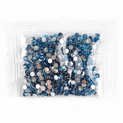 Алмазная мозаика на брелоке "Собачка" светло-голубой