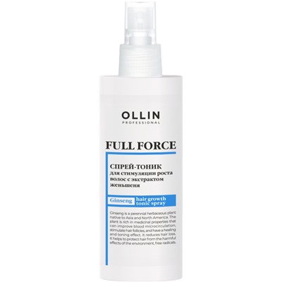 OLLIN FULL FORCE Спрей-тоник с женьшенем для стимуляции роста волос 100 мл