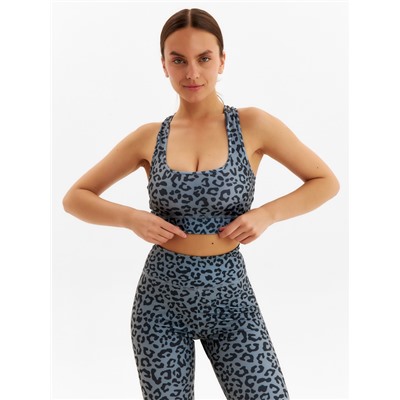 Топ леопардовый женский MINAKU, чёрный, размер 46