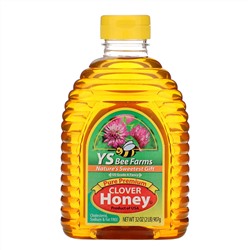 Y.S. Eco Bee Farms, Чистый клеверный мед премиального качества, 907 г