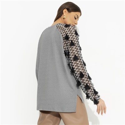 Свитшот с акцентным декором, Модная хроника (new)