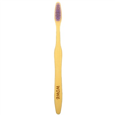 Wowe, ColorBurst, Bamboo Toothbrush, Purple, 1 Toothbrush