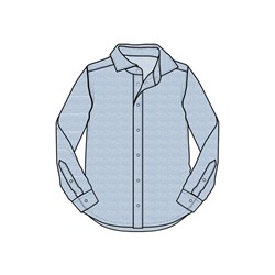 Сорочка текстильная для мальчиков (regular fit)