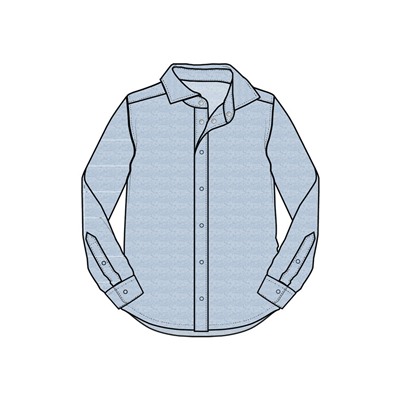Сорочка текстильная для мальчиков (regular fit)