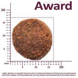 Сухой корм AWARD PFB для взрослых собак крупных пород с курицей и индейкой с добавлением тыквы и шиповника