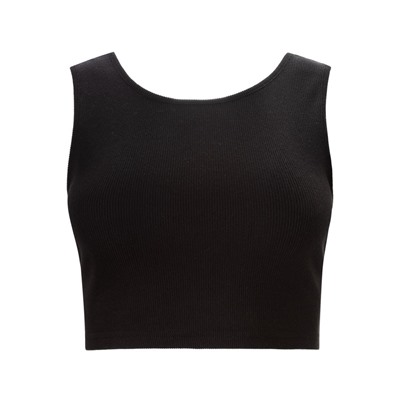 Топ с сеткой женский MINAKU: Casual Collection, чёрный, размер 40