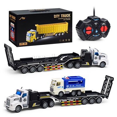 Машина "Транспортёр" р/у, 27 MGz, с одной спасательной машиной, в коробке