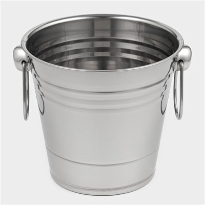 Ведро для льда, 2.5 л, 17×15.5 см, нержавеющая сталь