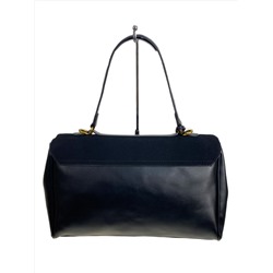 Женская сумка из искусственной кожи и замши, цвет черный