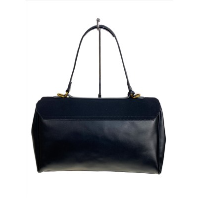 Женская сумка из искусственной кожи и замши, цвет черный