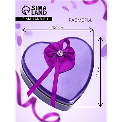 Мыльные розы и медвежонок, набор фиолетовый