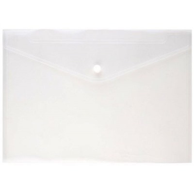 Папка с кнопкой  А4 140мкм 50172 Fizzy Clear прозрачная ErichKrause
