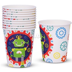Набор посуды одноразовой "Робот" стаканы (10 шт)