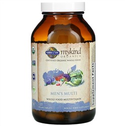 Garden of Life, MyKind Organics, мультивитамины для мужчин, 120 веганских таблеток