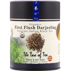 The Tao of Tea, Органический ароматный индийский черный чай, чай Дарджилинг первого сбора, 3,5 унц. (100 г)