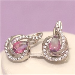 Серьги родий Н01-13891