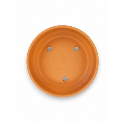 Горшок - бонсайница «Огма» для кактусов и суккулентов, 700 мл, d=15 см, h=5.5 см, керамика, с поддоном, терракот