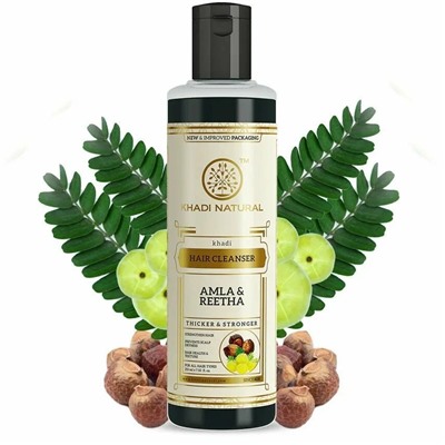 Khadi Natural Шампунь с экстрактом Плодов Мыльного Дерева и Амлы 210 мл