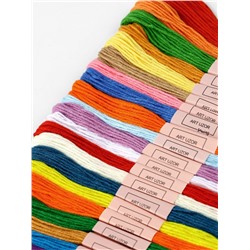 Нитки мулине №17/18/19, 8±1 м, 36 шт., разноцветные