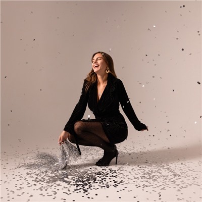 Жакет женский KAFTAN «Бархат», размер 40, чёрный