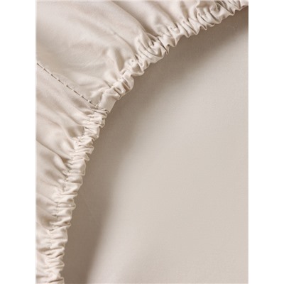 Простыня на резинке 1.5-спальная «Этель» Ivory, 140×200+30 см, перкаль