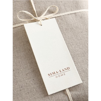 Пододеяльник евро SL Home Linen collection, 200×220 см, бежевый, полулён