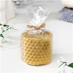 Антимоскитная свеча из вощины медовая, 4 см, с маслом Гвоздика, репеллентная