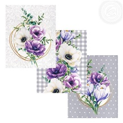 К-т полотенец "Серенада" 50*60 см. - 3 шт. рогожка хлопок 100%