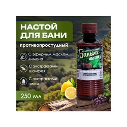 Настой для бани противопростудный Laboratory Katrin с эфирным маслом пихты, экстрактами аниса и мяты, 250 мл