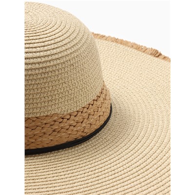 Шляпа женская MINAKU, бежевый, размер 58