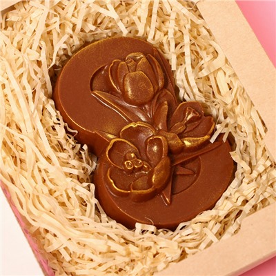 Бельгийский шоколад «8 марта. Три тюльпана», 80 г